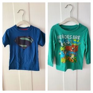 Super hero toddler shirts